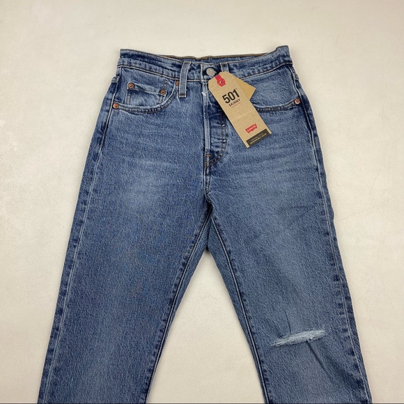 LEVI'S 501 Wedgie High Waist Jeans Re/Done - Picture 2 of 9
